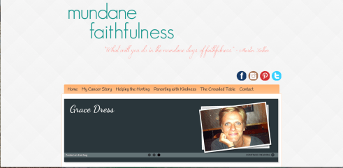 Kara's blog, Mundane Faithfulness.